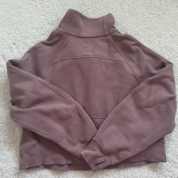 Lululemon Scuba Oversized Half Zip Funnel - Twilight Rose XS/S - Picture 3 of 3